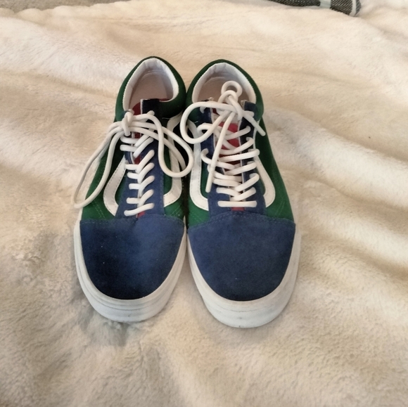 Vans Green and Blue Shoes with Comfortable Fit and Durable Design - Picture 3 of 7